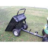 800lbs ATV tipping plastic trailer and dump cart