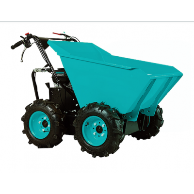 Gasoline engine 4x4 wheel barrow small mini dumper transport farm CE approved