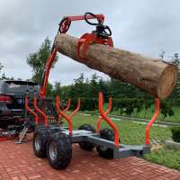 hydraulic crane for atv timber trailer and tractor