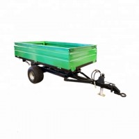 agriculture tipping trailer , small box trailer for fram transport ; tractor tow behind hydraulic dump truck